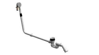 BE ZUB Badewanne Ab- und Überlauf Ab-ÜL-Garn. BetteMono Flow ebony