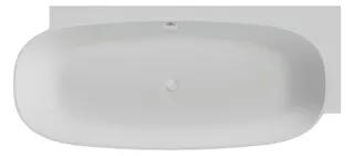 Hoesch Badewanne LaBrillante 1800x800 Ecke Rechts Weiß, mit Überlauf