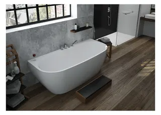 Hoesch Badewanne iSensi Vorwand 1700x750 Monolith mit Überlauf, ang. Sch. – Bild 3