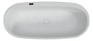 Hoesch WP iSensi Oval 1800x800 Monolith mit Überlauf, System iSensi Weiß
