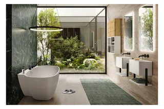 Hoesch Badewanne LaBrillante 1800x800 Vorwand Weiß, mit Überlauf – Bild 3