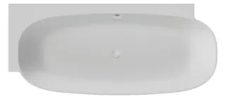 Hoesch Badewanne LaBrillante 1800x800 Ecke Links Weiß, mit Überlauf