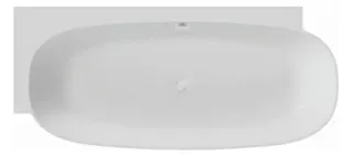 Hoesch Badewanne LaBrillante 1800x800 Ecke Links Weiß, mit Überlauf – Bild 2