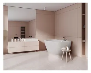 Hoesch Badewanne LaBrillante 1800x800 Ecke Links Weiß, mit Überlauf – Bild 4