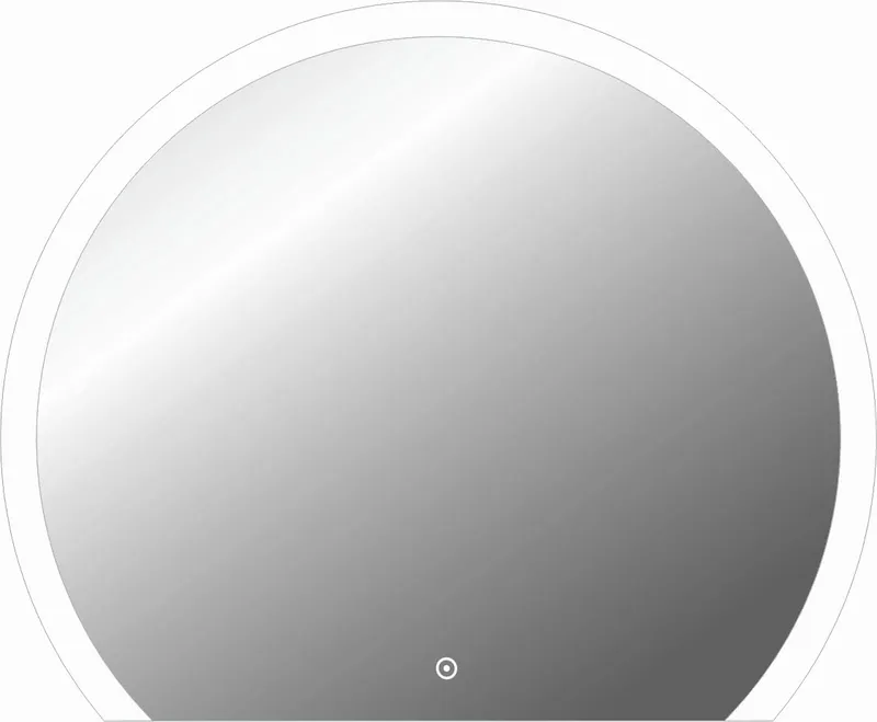 AS Onyx-C LED-Leuchtspiegel Breite 140 x Höhe 120 cm Kreisbogen