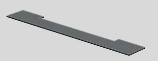 AS-Aluminium Ablage Breite 80 cm x Tiefe 14 cm
