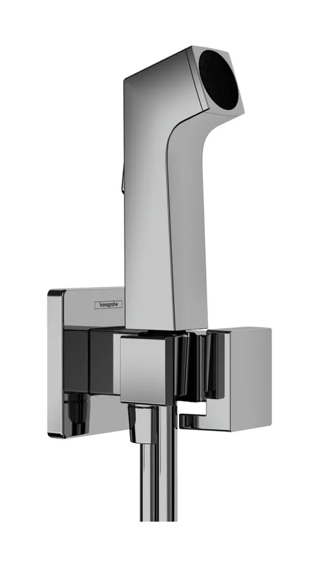 Hansgrohe Handbrause Bidette E f.Kaltwasser m. Schlauch 1250mm und Porter chrom