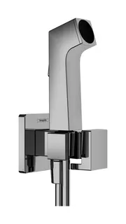 Hansgrohe Handbrause Bidette E f.Kaltwasser m. Schlauch 1250mm und Porter chrom – Bild 2