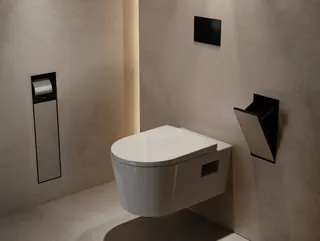 Hansgrohe Einbau Abfalleimer XtraStoris Rock mit Ablage und beflliesbarer Tür MSW – Bild 4