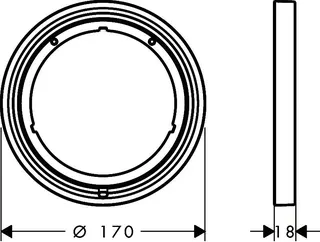 Hansgrohe ShowerSelect Comfort S Verlängerungsrosette 5 mm MSW – Bild 3