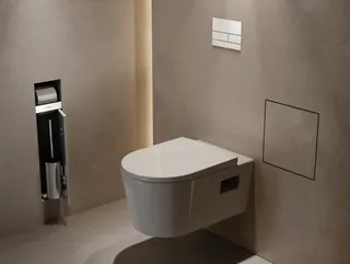 Hansgrohe Einbau Abfalleimer XtraStoris Rock 300/300/100 Mattweiß – Bild 5