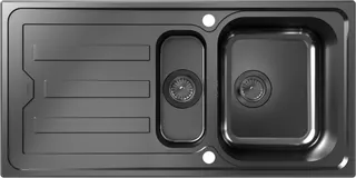 Hansgrohe Einbauspüle S440-A517 100 Abtropffl. automatische Ablaufgarnitur Edelstahl