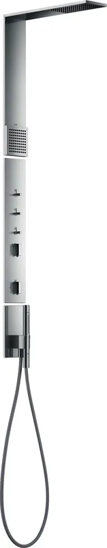 Hansgrohe Duschpaneel Axor ShowerComposition Thermostat Kopfbrause 110/220 1jet chrom