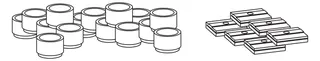 Montagerahmen SF Schallschutz-Set XL 100/180 Universal u. Mineralguss 120/120 – Bild 2