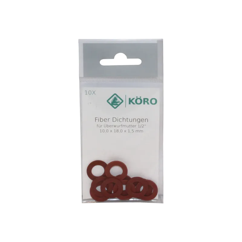 KÖRO 10x Fiber-Ring 21x25x1,5 mm 1/2", KTW, W270, ACS, WRAS
