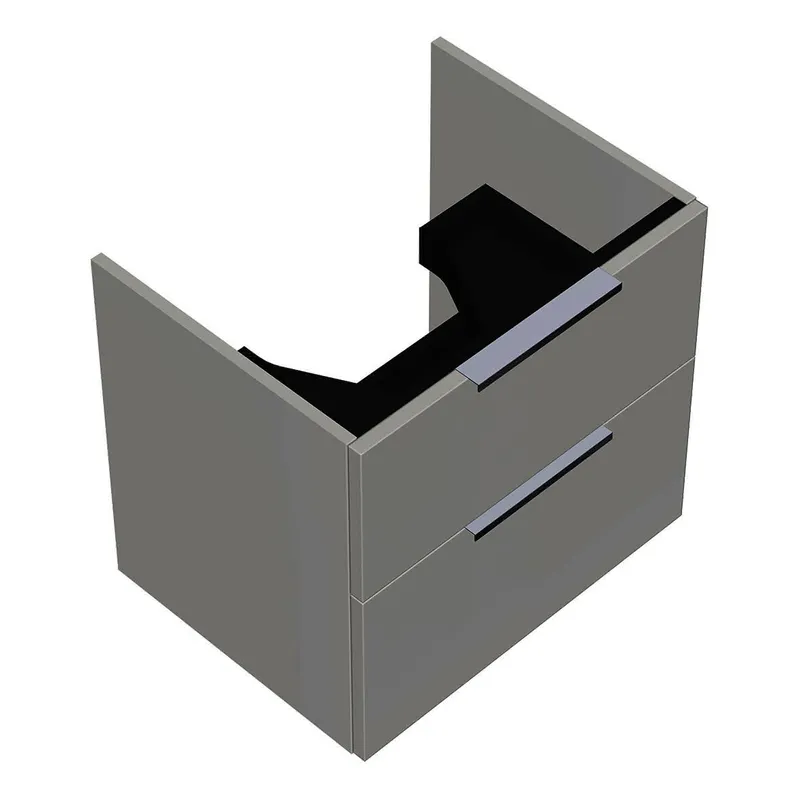 sanibel-Waschtisch-Unterbau 2.0 FLEX WYAA056 560mm Schubl/Auszug Weiß Glänzend EXP