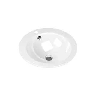 Kaldewei WB OBJECT R Einbauwaschtisch Mod.3195 ,d:475mm,alpinweiß,m. 1HL,mÜL,chr