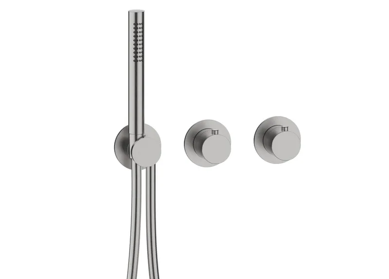 MODUL7 Thermostat-Farbset 1 Verbraucher Edelstahl