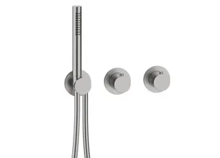MODUL7 Thermostat-Farbset 1 Verbraucher Edelstahl