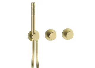 MODUL7 Thermostat-Farbset 1 Verbraucher Brass Steel