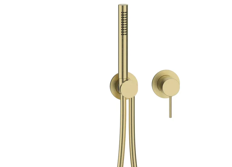 MODUL7 Hebelmischer-Farbset 1 Verbraucher Brass Steel