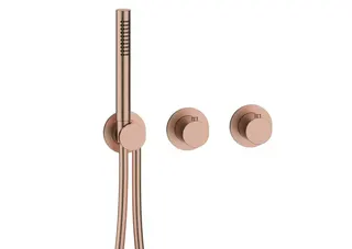MODUL7 Thermostat-Farbset 2/3 Verbraucher Copper Steel