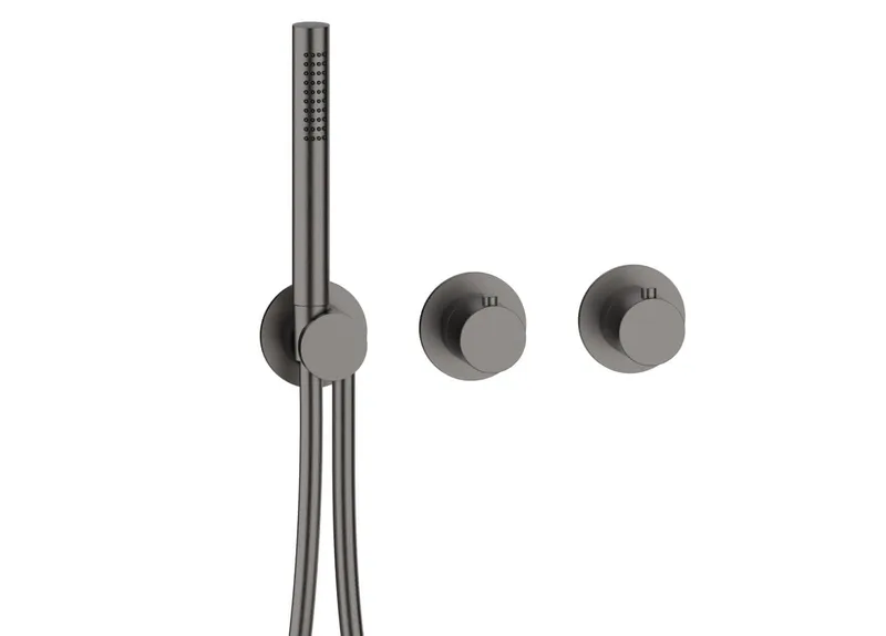 MODUL7 Thermostat-Farbset 2/3 Verbraucher Black Steel