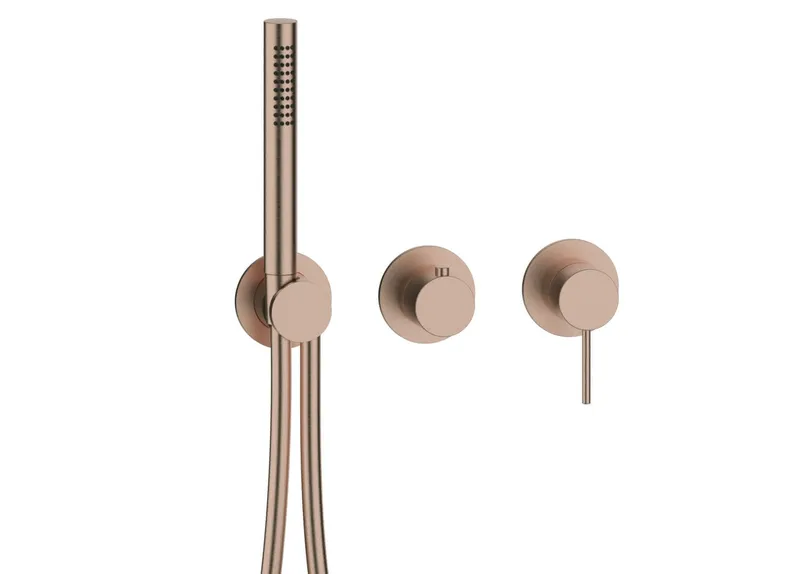 MODUL7 Hebelmischer-Farbset 2/3 Verbraucher Copper Steel