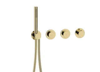 MODUL7 PUSH Thermostat-Farbset 2 Verbraucher PVD Gold