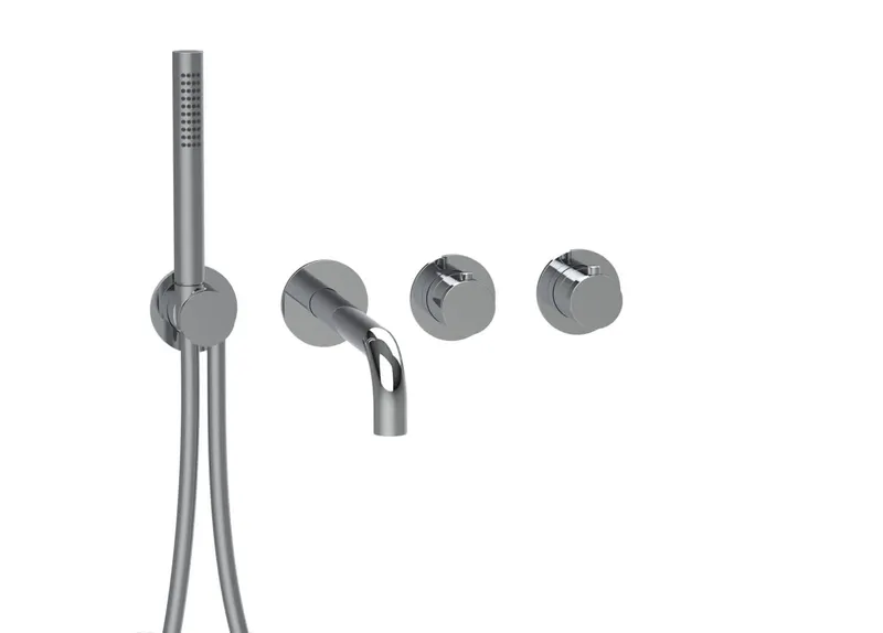 MODUL7 Thermostat-Farbset 2 Verbraucher mit Auslauf Chrom