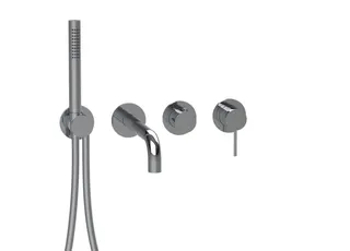 MODUL7 Hebelmischer-Farbset 2 Verbraucher mit Auslauf Chrom
