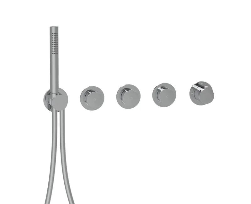 MODUL7 PUSH Thermostat-Farbset 3 Verbraucher Chrom