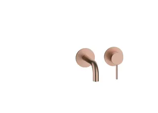 MODUL7 Waschtisch-Wandbatterie Farbset 160mm Copper Steel