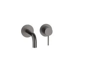 MODUL7 Waschtisch-Wandbatterie Farbset 160mm Black Steel