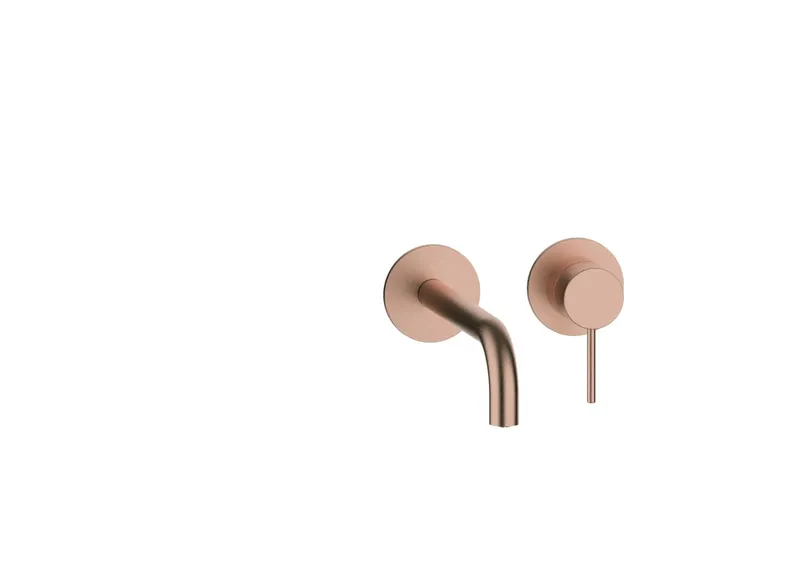 MODUL7 Waschtisch-Wandbatterie Farbset 210mm Copper Steel