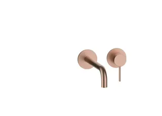 MODUL7 Waschtisch-Wandbatterie Farbset 240mm Copper Steel