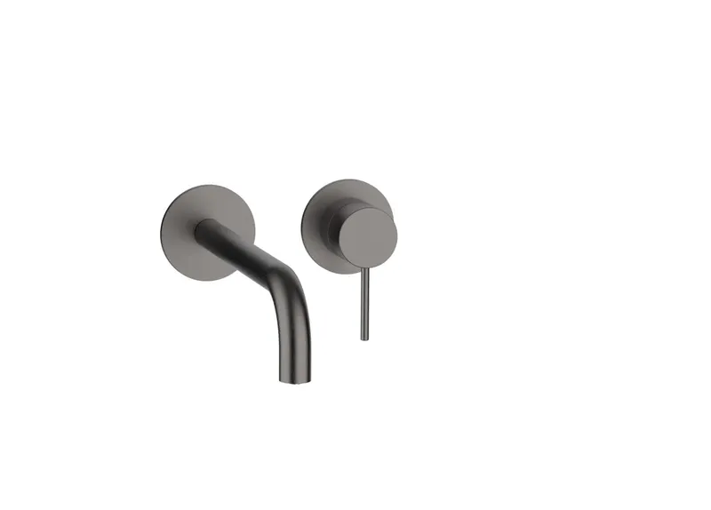 MODUL7 Waschtisch-Wandbatterie Farbset 240mm Black Steel