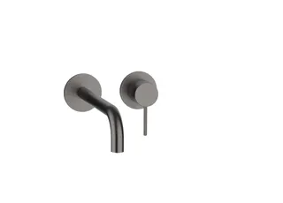 MODUL7 Waschtisch-Wandbatterie Farbset 240mm Black Steel