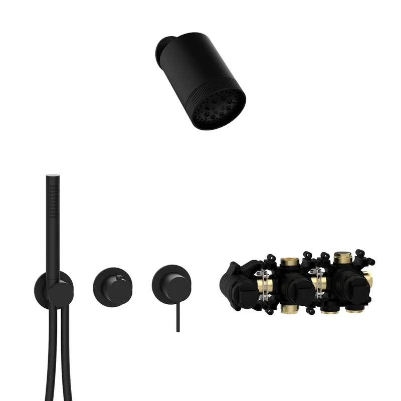 MODUL7 Hebelmischer-Set H-SP3 SPOT Multi Schwarz matt