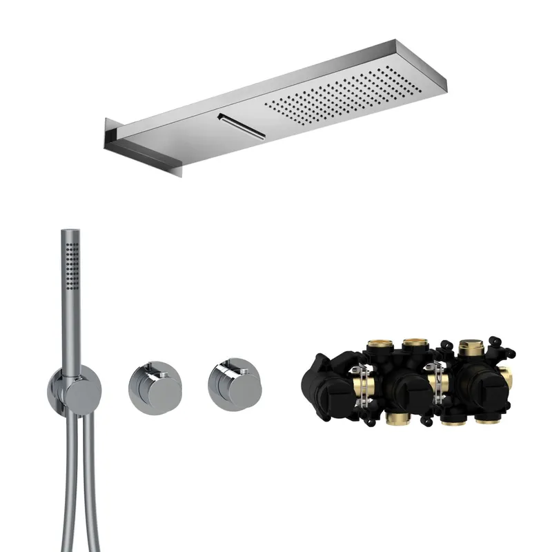 MODUL7 Thermostat-Set T-MU2 537x165mm Multi 2 Chrom