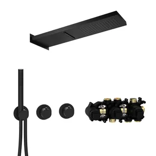 MODUL7 Thermostat-Set T-MU2 537x165mm Multi 2 Schwarz matt