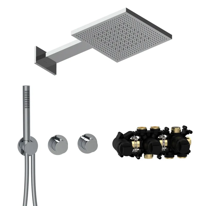 MODUL7 Thermostat-Set T-TF2 TWIN FLOW Chrom