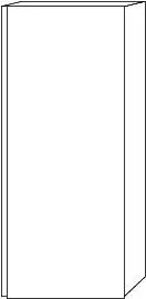 SA Mittelschrank rechts 3way (BR121) 850x350x345 Eiche-Nordic – Bild 2