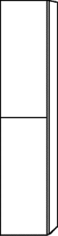 SA Hochschrank links 3way (BP092) 1700x350x345 Kaschmir-Matt