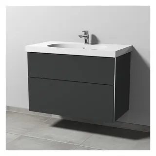 SA Waschtischunterbau mit Auszügen 3way (BR418) 586x870x467 Anthrazit-Matt