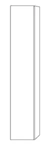 SA Hochschrank links 3way (BR106) 1700x300x345 Eiche-Kansas – Bild 3