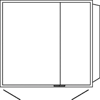 SA Alu-Wandeinbau-SPS WIM Reflection (AU042) 750x800x168 Aluminium-farbig