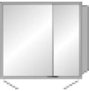 SA Alu-Wandeinbau-SPS WIM Reflection (AU042) 750x800x168 Aluminium-farbig – Bild 2