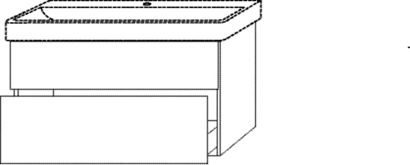 SA Waschtischunterbau mit Auszügen 3way (BR426) 588x550x447 Weiß-Soft