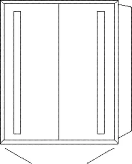SA Alu-Einbau-SPS WILMA Reflection (AU301) 750x649x173 Aluminium-farbig – Bild 2